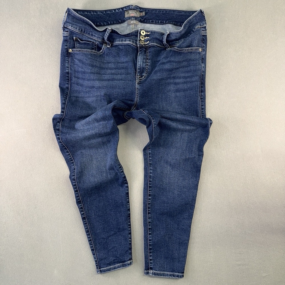 Women's Torrid Super Soft Dark Wash Feel The Fit Jeggings Blue Denim Size 20S